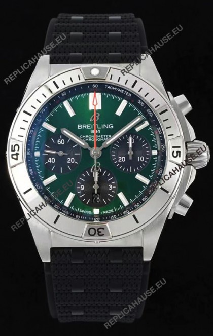 Breitling Chronomat B01 42 Edition Swiss 904L Steel Casing Green Dial 1:1 Mirror Replica Watch