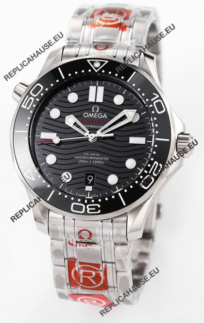 Omega Seamaster 300M Master Chronometer Black Swiss 904L Steel 1:1 Mirror Replica Watch