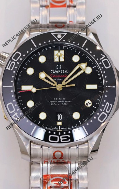 Omega Seamaster James Bond Black Swiss 904L Steel 1:1 Mirror Replica Watch