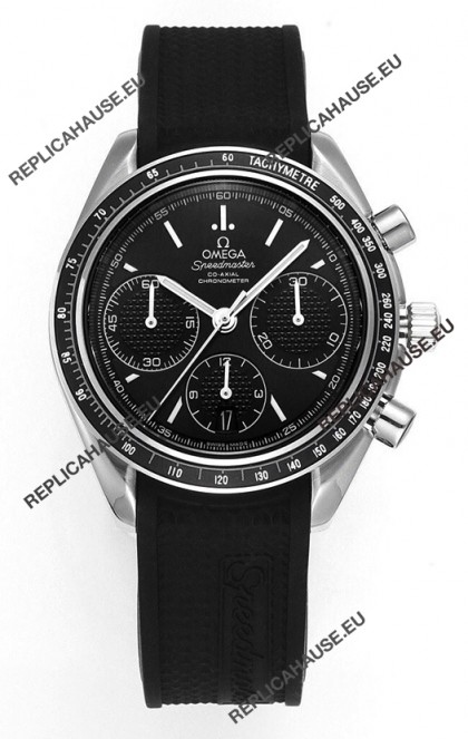 Omega Speedmaster Racing 904L Steel Chronograph 1:1 Mirror Replica in Black Dial