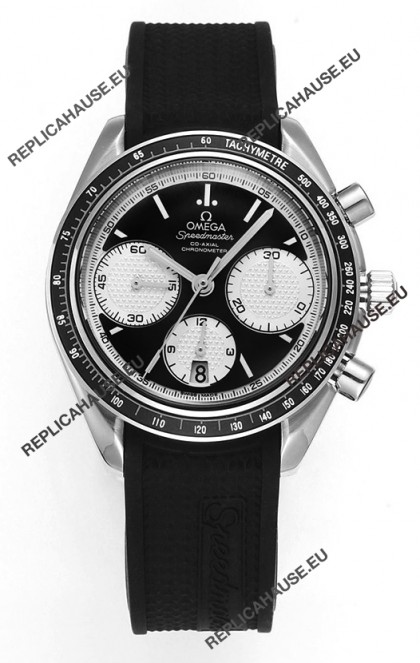Omega Speedmaster Racing 904L Steel Chronograph 1:1 Mirror Replica in Black Dial