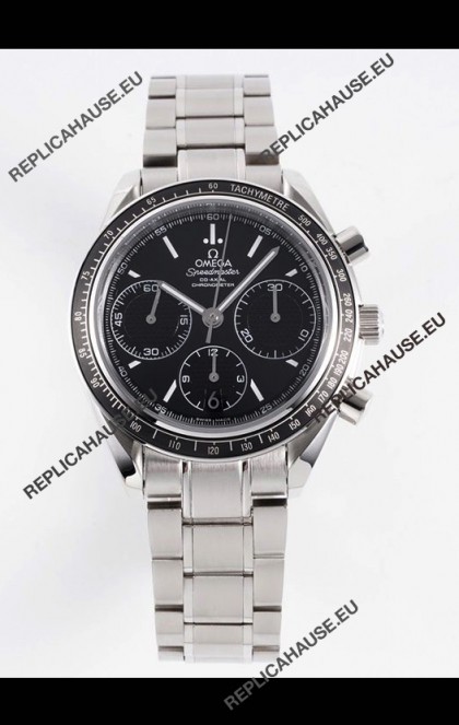 Omega Speedmaster Racing 904L Steel Chronograph 1:1 Mirror Replica in Black Dial