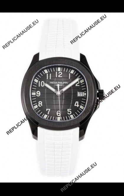 Patek Philippe Aquanaut 5167 Black Venom Edition 1:1 Mirror Replica Watch - White Strap