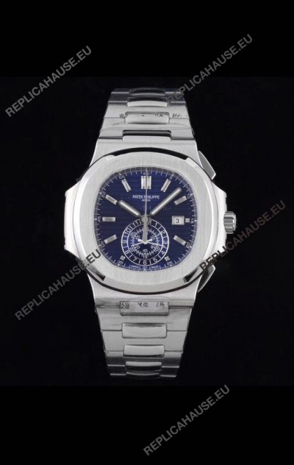 Patek Philippe Nautilus 5980/1A 904L Steel Case in Blue Dial - 1:1 Mirror Replica