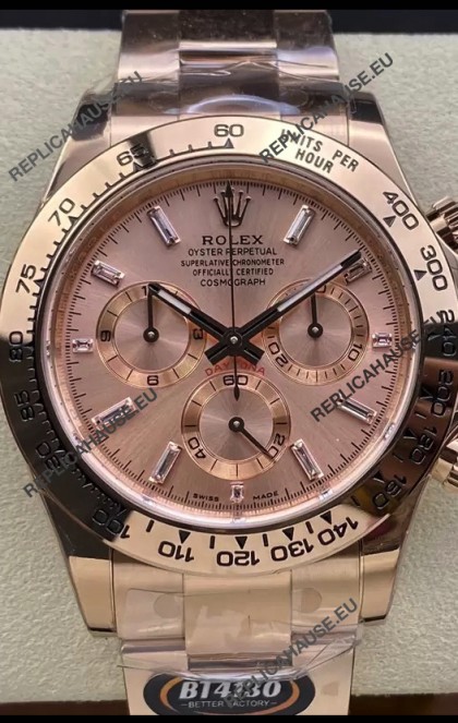 Rolex Cosmograph Daytona M116505 Rose Gold Original Cal.4130 Movement - 904L Steel Watch