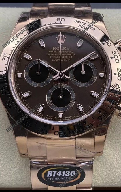 Rolex Cosmograph Daytona M116505 Rose Gold Original Cal.4130 Movement - 904L Steel Watch