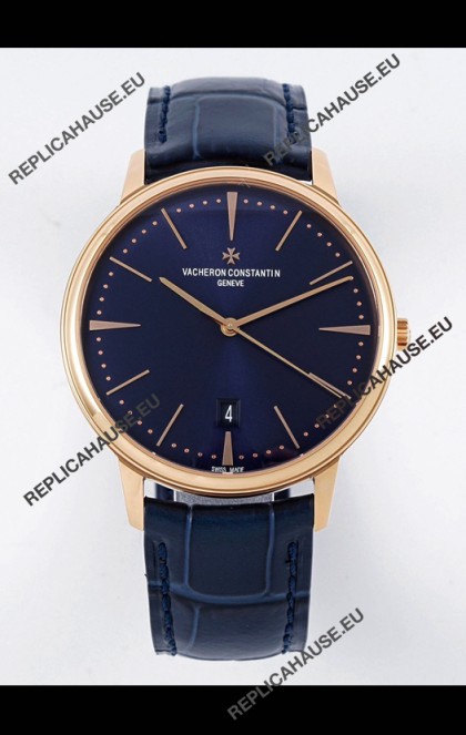 Vacheron Constantin Patrimony Rose Gold 1:1 Mirror Replica Watch 40MM 904L Steel 