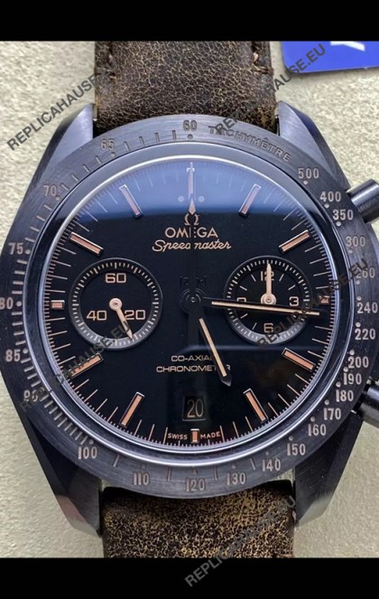 Omega Speedmaster Dark Side of the Moon Brown Strap - 1:1 Superclone Replica Watch 