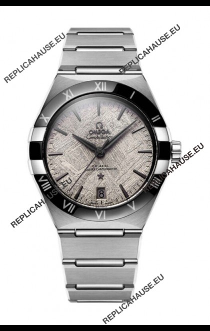 Omega Co-Axial Constellation Stainless Steel Meteorite Dial 1:1 Mirror Replica 41MM