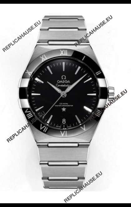Omega Co-Axial Constellation Stainless Steel Black Dial 1:1 Mirror Replica 41MM