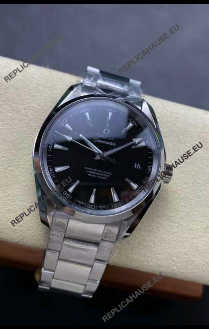 Omega Aqua Terra 150M Black Dial 904L Steel Casing Steel Hands 1:1 Mirror Replica 41MM 