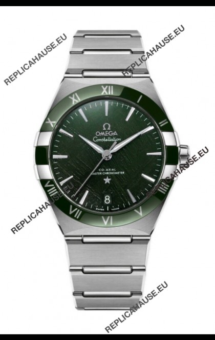 Omega Co-Axial Constellation Stainless Steel Green Dial 1:1 Mirror Replica 41MM