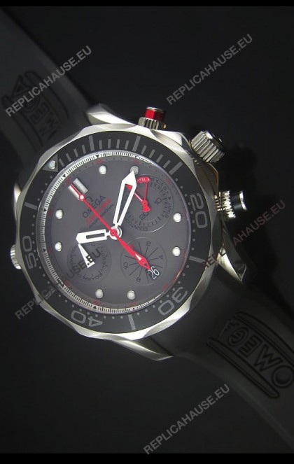 Omega Seamaster Professional Regatta Swiss Replica Watch Rubber Strap