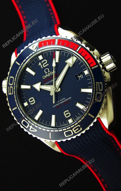 Omega Seamaster Planet Ocean Pyeong Chang 2018 Edition Swiss Replica Watch 1:1 Mirror Edition