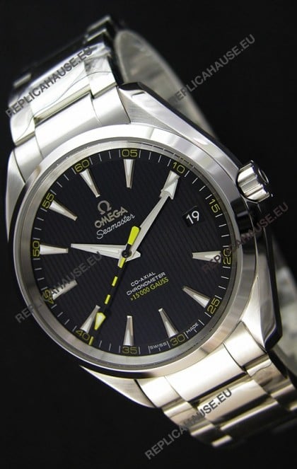 Omega Master Co-Axial Aqua Terra 15,000 Gauss Black Dial 1:1 Mirror Replica