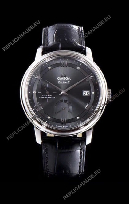 Omega De Ville Prestige Power Reserve 904L Steel 1:1 Mirror Swiss Watch Grey dial