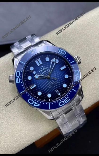 Omega Seamaster 300M Summer Blue Swiss 904L Steel 1:1 Mirror Replica Watch