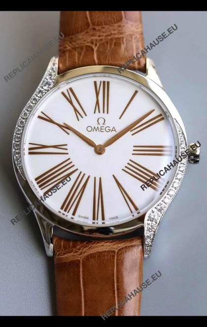 Omega De Ville Tresor Edition Swiss Quartz Watch 36MM Steel Casing White Dial
