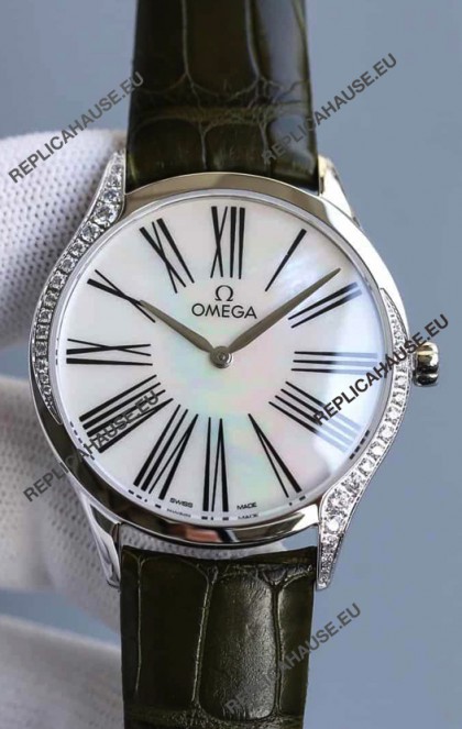 Omega De Ville Tresor Edition Swiss Quartz Watch 36MM Steel Casing White Dial