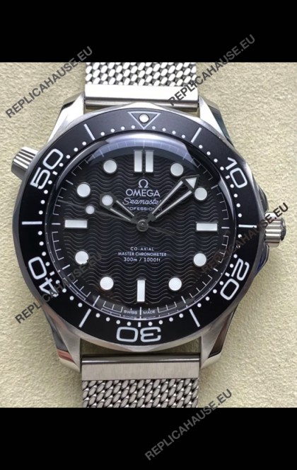 Omega Seamaster Super Clone 300M Master Chronometer Black Swiss 904L Steel Watch