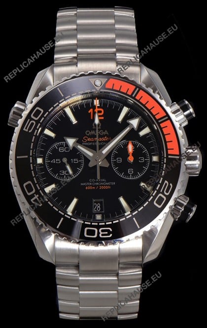 Omega Super Clone Planet Ocean 600M Chronograph 904L Steel Replica Watch 