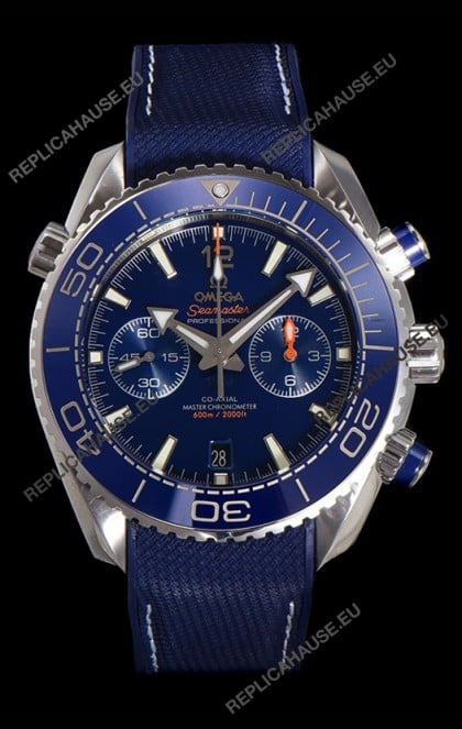 Omega Super Clone Planet Ocean 600M Chronograph 904L Steel Replica Watch 