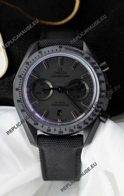 Omega Speedmaster Dark Side of the Moon Black Strap - 1:1 Super clone Replica Watch