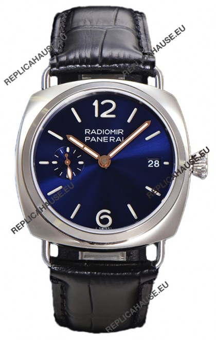Panerai Radiomir PAM1293 Quaranta 40MM 904L Steel Blue Dial Watch in 1:1 Mirror Replica 