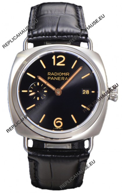 Panerai Radiomir PAM1294 Quaranta 40MM 904L Steel Black Dial Watch in 1:1 Mirror Replica 