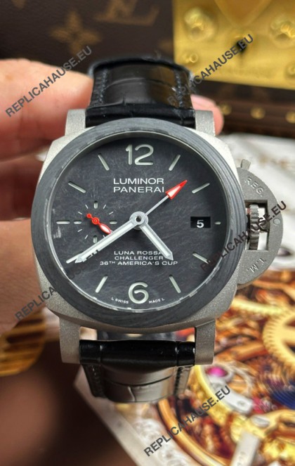 Panerai Luminor Super Clone PAM01096 Luna Rossa Challenger Titanium Watch 
