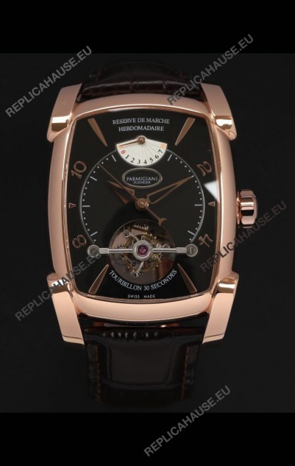 Parmigiani Fleurier Kalpa XL Rose Gold 1:1 Genuine Tourbillon Swiss Replica Watch 