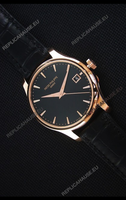 Patek Philippe #Ref 5227 Yellow Gold Watch in Black Dial 1:1 Swiss Replica Watch 