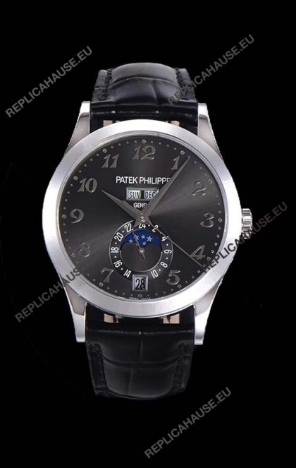Patek Philippe Annual Calendar 5396-012 Complications Swiss Replica Watch in Grey Dial 