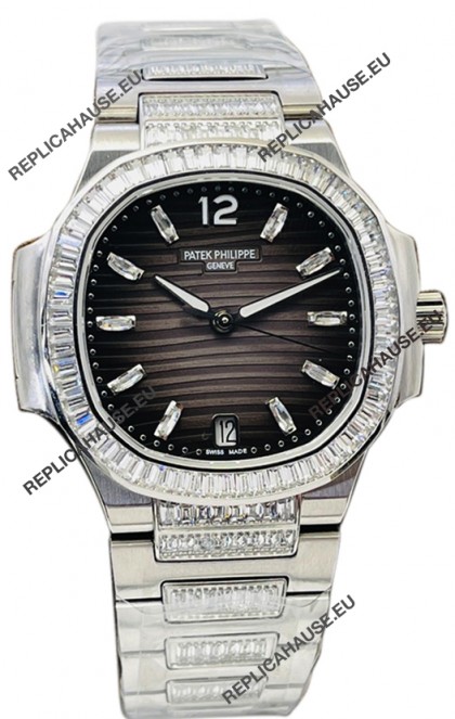 Patek Philippe Nautilus 7118 35MM 1:1 Stainless Steel Grey Dial 1:1 Mirror Replica Watch