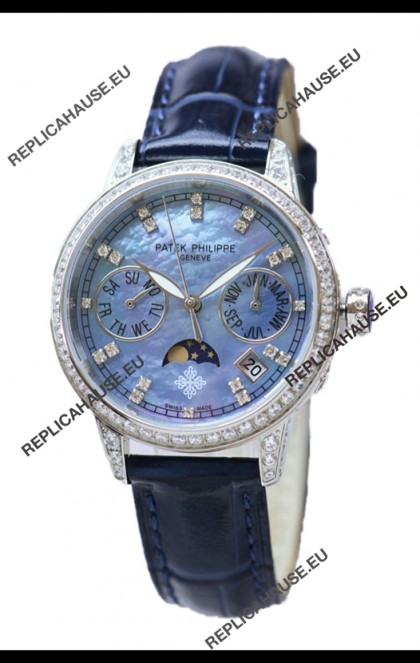 Patek Philippe Grand Complications Ladies First Perpetual Calendaer Steel Case Swiss Replica Watch