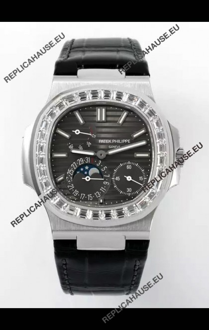 Patek Philippe Nautilus 5712/1A 1:1 Quality Swiss Replica Watch in Grey Dial
