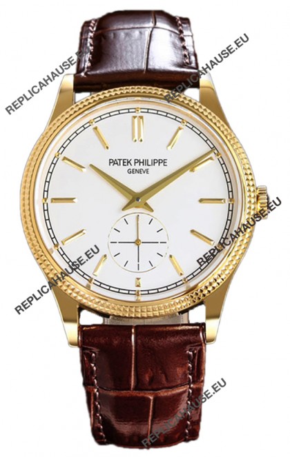 Patek Philippe Calatrava 6119G Yellow Gold Casing Watch 1:1 Mirror Replica Watch 