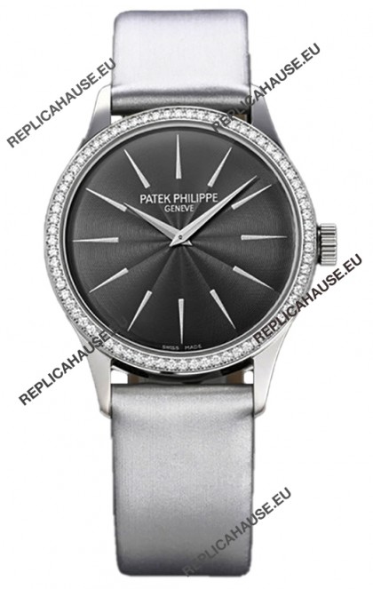 Patek Philippe Calatrava 4997 Ladies Steel Case Grey Dial with Swiss Automatic Movement Watch