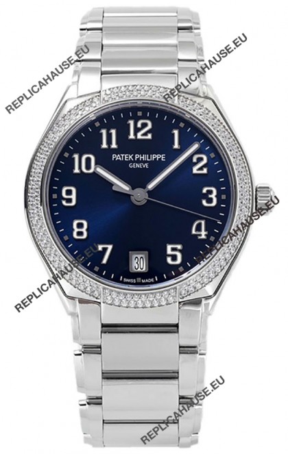 Patek Philippe Twenty-4 Blue Dial 904L Steel Casing 1:1 Mirror Replica Watch 36MM