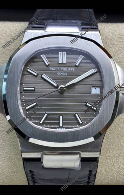 Patek Philippe Nautilus 5711G-001 904L Steel 2023 Updated Mirror Replica Watch - Grey Dial