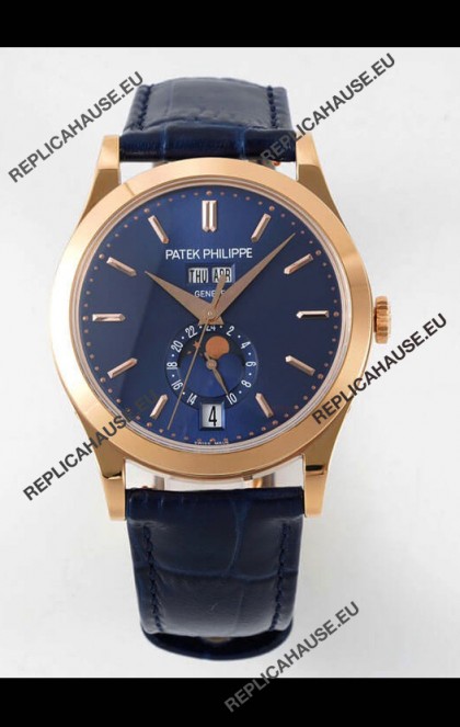 Patek Philippe Annual Calendar 5396R Complications Swiss Replica Watch in Blue Dial