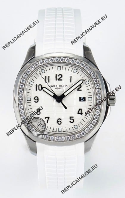 Patek Philippe Aquanaut 5267 White Dial Swiss Quartz Movement Replica Watch 