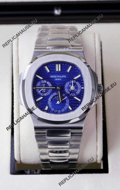Patek Philippe Nautilus 5740 Perpetual Calendar Stainless Steel Purple Dial Swiss Replica Watch
