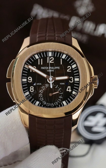 Patek Philippe Super Clone Aquanaut 5164R Rose Gold Swiss Replica Watch