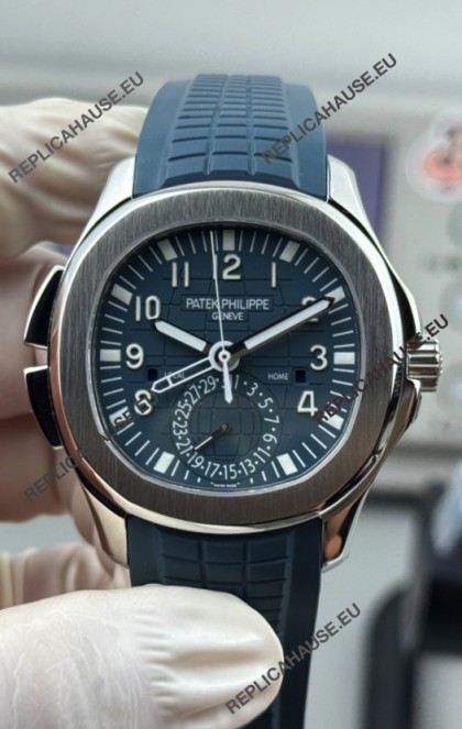 Patek Philippe Super Clone Aquanaut 5164 Opaline Blue Stainles Steel Swiss Watch 