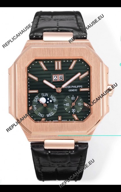 Patek Philippe Cubitus 5822 Rose Gold Casing Brown Dial Swiss Replica Watch