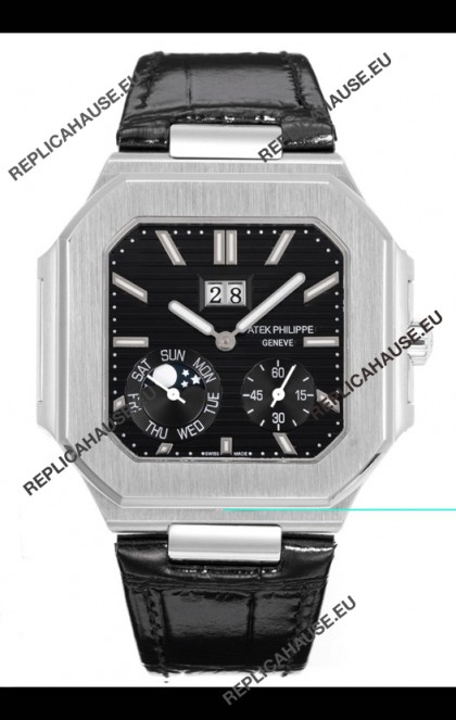 Patek Philippe Cubitus 5822 904L Steel Casing Black Dial Swiss Replica Watch
