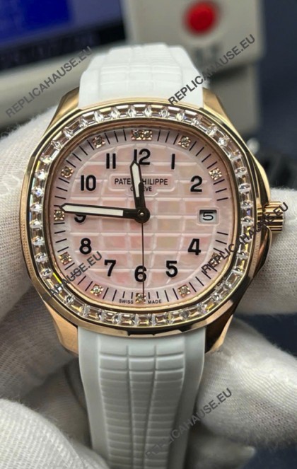Patek Philippe Super Clone Aquanaut 5268R Rose Gold Automatic Pink Dial 38.8MM