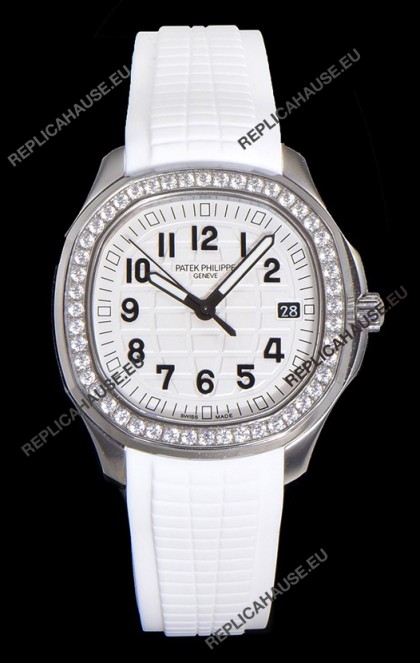 Patek Philippe Super Clone Aquanaut Stainless Steel White Dial 38.5MM Watch 