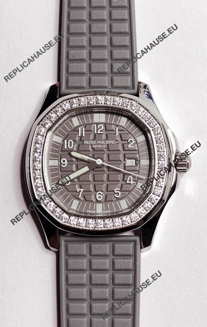 Patek Philippe Super Clone Aquanaut LUCE 5069-001 Quartz in Grey Dial 35MM